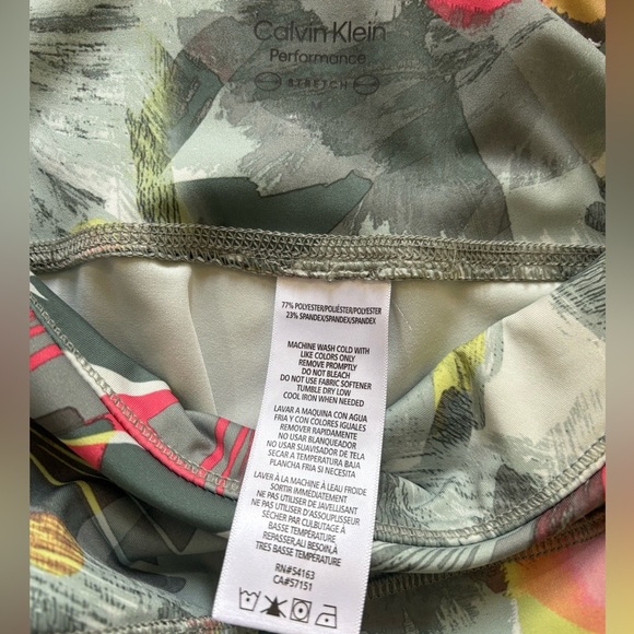 Calvin Klein High Rise Floral Patterned Leggings size Medium - Picture 5 of 5